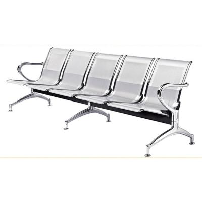 China Modern Attractive Hot Sale 5 Seater Chair Stainless Steel Audience Customer Waiting Bench for sale