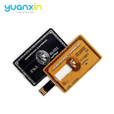 China Custom Logo 128Gb 64Gb 32Gb 16Gb 8Gb 100% Real Capacity Plastic Usb 3.0 Business Pendrive Card Usb Flash Drive Chip Credit Card Usb 2.0 for sale