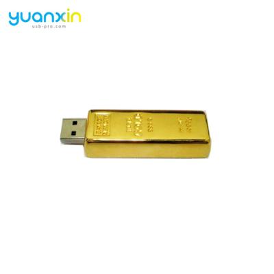 China Wholesale Metal Gold 8gb Bar Usb Bulk Flash Drive Above 15MB/S for sale