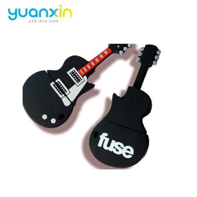 China Above 15MB/S Indoor Sports Guitar Usb 8Gb Plastic Flash Memory Stick for sale