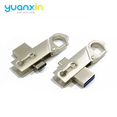 China Promotion Gift Customized Zinc Alloy Metal Usb Flashdisk Micro Otg Memory Stick 2.0 3.0 Swivel Flash Drive Pendrive for sale