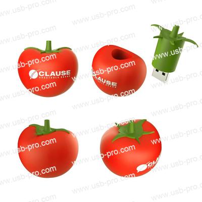 China Custom Silicone Christmas Gift Usb Flash Drives Shaped PVC Fruit Vegetable Memory Stick 4gb 8gb 16gb 32gb 64gb 2.0 3.0 Pendrive Usb for sale