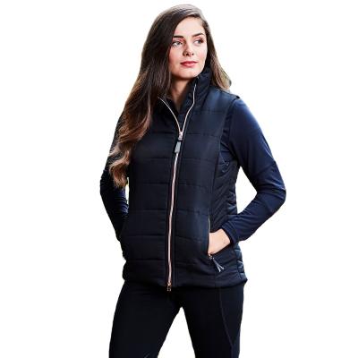 China Hot Selling Equestrian Riding Waterproof Sport Waterproof Vest Qulited Navy Marled Women Vest for sale