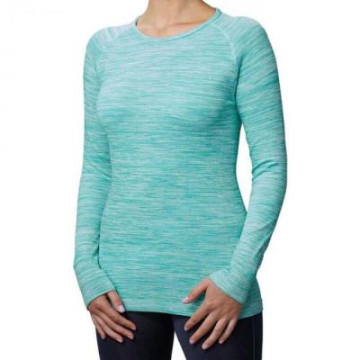 China Fashionable Riding Sport Moisture Properties Wicking Long Sleeve Moisture Sleeve Woman Sportwear Top for sale