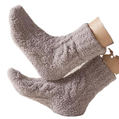 China Other Thickened Home Sleep Floor Socks Coral Velvet Socks Coral Fleece Autumn Winter Socks for sale