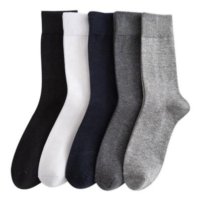 China Wholesale Popular Light Weight Pure Color Socks Custom Made QUICK DRY Men Crew Tube Cotton Socks for sale