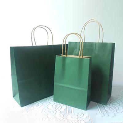 China Suitable Price Designer Green Paper Bags Luxury Paper Tote Bag Recyclable for sale