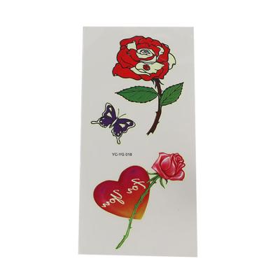 China Temporary Luminous Halloween Tattoo Sticker Selling Love Pattern Tattoo Water Transfer Stickers for sale