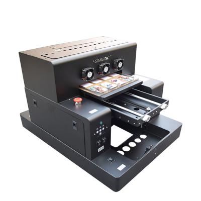 China Economic Desktop 3D Digital Laser UV Printer Inkjet A4 Metal UV Flatbed Printer for sale