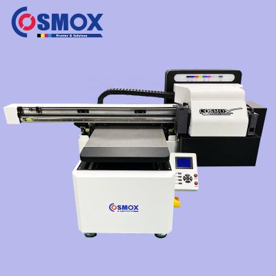 China Metal Cosmox 3040 A2 A3 Led Label UV Flatbed Printer Vanish For 3d Wall With 3 Heads 3D UV Inkjet Printer for sale