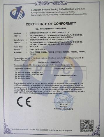 CE - Shenzhen Waterun Technology Co., Ltd.