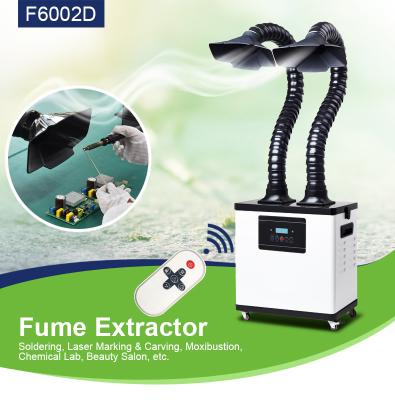 China Factory Professional Portable White Mobile Laser Machine Electric Iron Fume Welding Extractor for sale