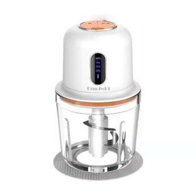 China 2021 New High Efficiency Kitchen Tool 304 Blade Copper Motor 7.4V Voltage 0.6L Vegetable and Fruit Food Processor Electric Chopper for sale