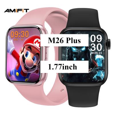 China MP3 playback sport BT 6 serie 7 1.78inch 1.78 inch series7 reloj d'inteligente pro m26plus original smartwatch m26 pink m26pro plus smart watch for sale