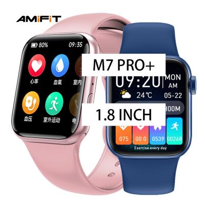 China MP3 playback 1.8 inch m7pro m7 lux pro all copy clone serie 7 auxiliary smartwatch serie7 seri reloj inteligente voice call OEM smart watch for sale