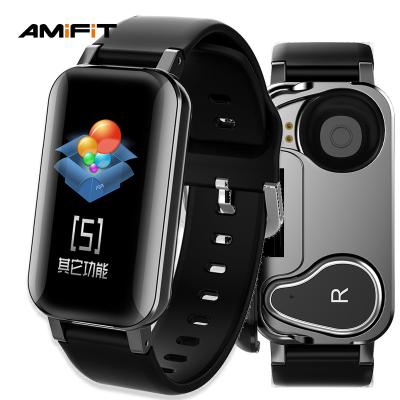 China MP3 playback earphone smartband t89 smart watch with earphone men waterproof women smart watch for sale