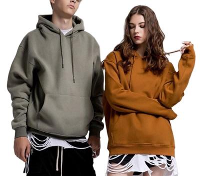 China Anti-wrinkle High Quality Cotton Boxy Hoodie For Men Oversize Hoodie Thick Fleece Drop Shoulder Plain Blank Custom Men Hoodies for sale