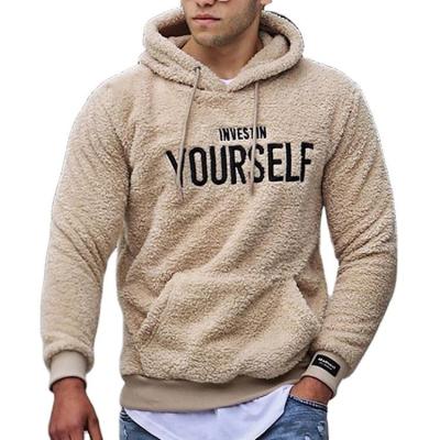 China Anti-wrinkle High Quality Custom Embroidery Logo Oversized Men Cotton Blank Fleece Pullover Hoodie for sale