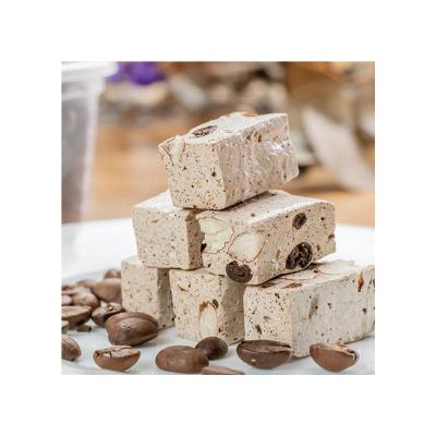 China Low sugar coffee flavor nougat almond coffee factory direct sales gummy candies for sale