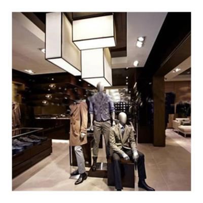 China Classic menswear store design shop display garment interior design for sale