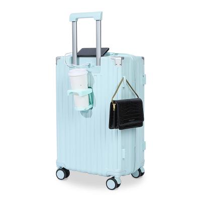 China Secure Travel with TSA Approved Lock and Telescopic Handle Aluminum Suitcase Scratch-Resistant Design for sale