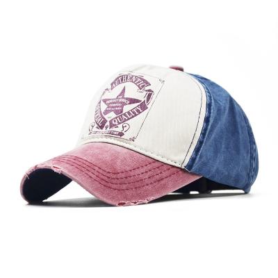 China 2022 JOINT Manufacture Spring Summer Baseball Hat Coated Sunbonnet Star Men's Outdoor Cotton Hat for sale