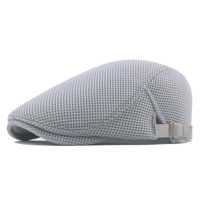 China 2022 Summer Newsboy Ivy Cabbie Flat Hat Men's Mesh Flat Hat Breathable Soft Comfortable Hat for sale