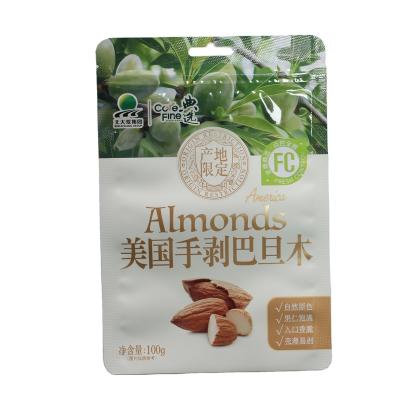 China Low MOQ Moisture Proof Printing Customized Food Grade Food Plastic Laminated Backing Up Chocolate Packaging Nuts Packaging Bags for sale