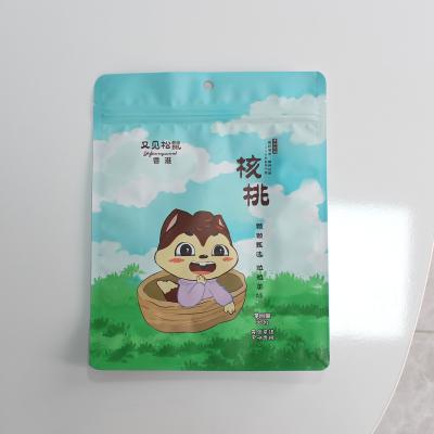 China Custom Moisture Proof Bags With Logo Packaging Smell Proof Matte Stand Up Snack Pouch Packaging Bags Plastic Cookie Packaging Ziplock Bag for sale