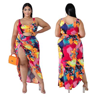 China Plus Size Plus Size Hot Selling Top Swimwear Culture Malaysian Style Swim Dress High Quality Milk Fiber Two Piece Set Swimsuit For Women for sale