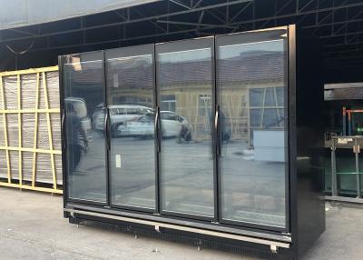 中国 3000mm 4 Solid Door Display Freezers 3120mm Cabinet Height 2080 Remote Type 販売のため