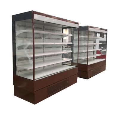 China Supermarket Open Air Curtain Display Cabinets for sale