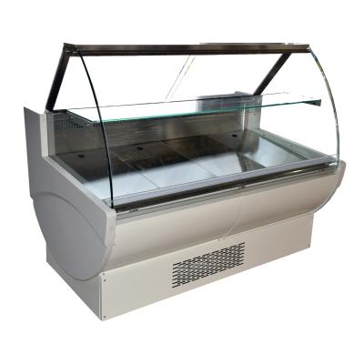 China Ultra Thin Commercial Deli Display Refrigerator With Back Refrigerated Storage Cabinet for sale