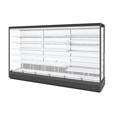 China Open Air Refrigerated Display Cases With Fruit And Vegetable Display Shelves for sale