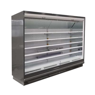 China 3.75M Long Open Display Fridge , Commercial Deli Display Fridge With EBM Fan Motors for sale