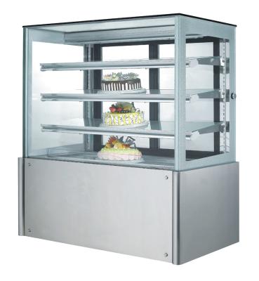 China Fan refrigerada de la vitrina del postre del acero inoxidable que se refresca para la tienda en venta