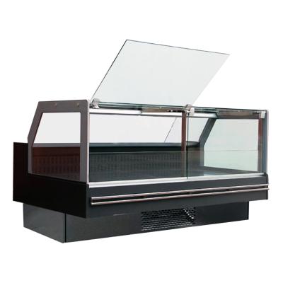 China Right Angle Deli Display Refrigerator For Meat Showcase for sale