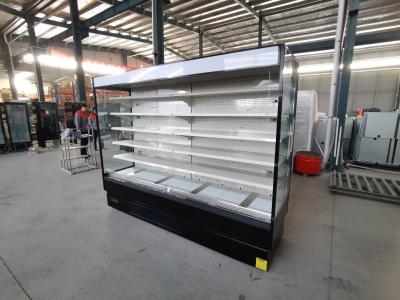 China Van de Vertoningsmultideck van de fruitgroente Open Koelere de Supermarktshowcase met Stop Te koop