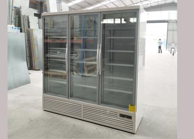 China Beer Upright Glass Door Display Fridges With Three Door for sale