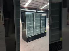 Upright Display Bar Fridge With Glass Door And 5 PCS Shelves