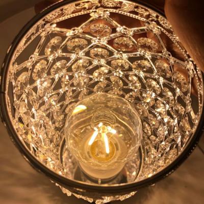 China Modern Hot Selling 3 Tier Dimmable Amazon Crystal Modern Table Lamp with Dual USB Fast Charging Ports for Bedroom for sale