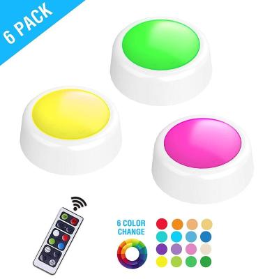 China Ressessed in 6 PACKS USB Charging RGB Color Changing LED Under Cabinet Lighting with Remote Control for sale