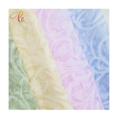 China Professional Factory 100 Polyester Tear-Resistant Microfiber Double Pleated Poly Chiffon Crepe Fabric For Dress for sale