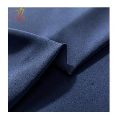 China Blue Anti Pill Factory New CDC 100 Compound Polyester Twill Fabric For Suit Clothes Faille Chiffon Fabric for sale