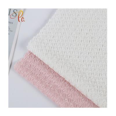 China Factory Price Fancy Cloth Crepe Bubble Knitting Fabric Beautiful Design Shrink-Resistant Warp Free Breathe Knited Fabric for sale