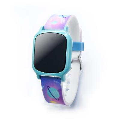 China Promotional Auto Date Square Cheap Silicone Led Color Watch Touch Led Watch For Kids for sale