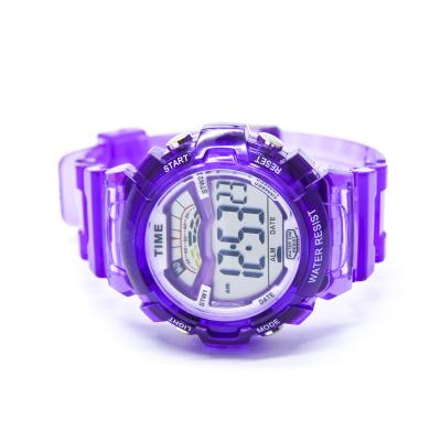 China Fashion Plastic Face Watch Color Sport Color Cheap Custom Digital Alarm Watches for sale