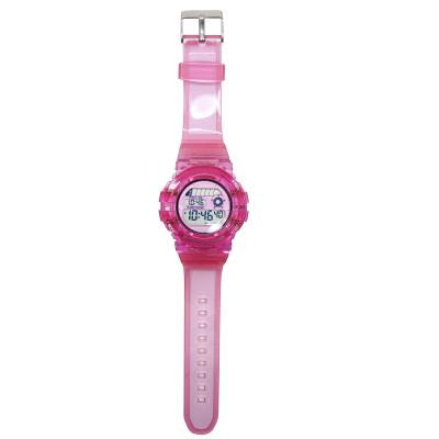 China Transparent Stylish Analog-digital Alarm Sport Watch Strap Waterproof Sports Watch for sale