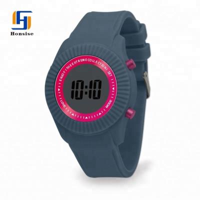 China Day / Date New Arrival Sports Round LCD Screen Watch for sale