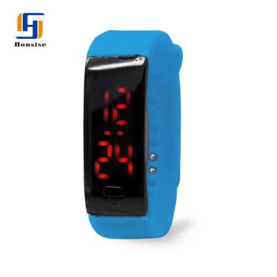 China Day/Date Student Sport Watch Unisex Silicone Led Watch Hand Touch Color LED Electronic Luminous Watch for sale